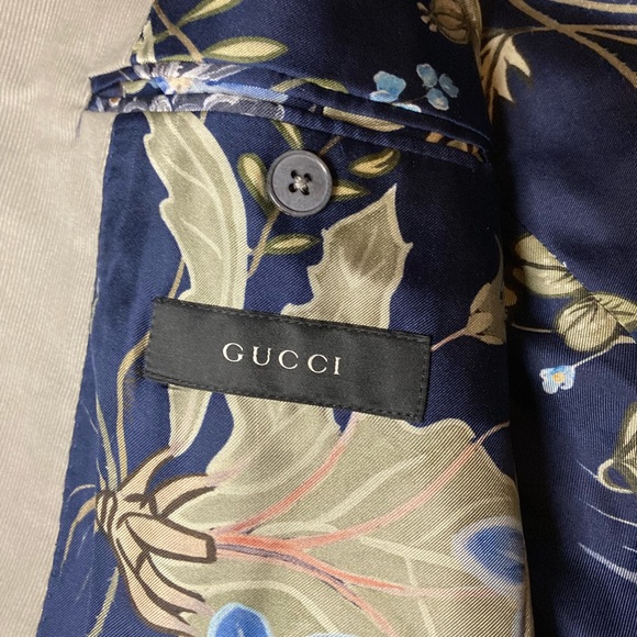 Gucci corduroy jacket with printed lining - Picture 4 of 6